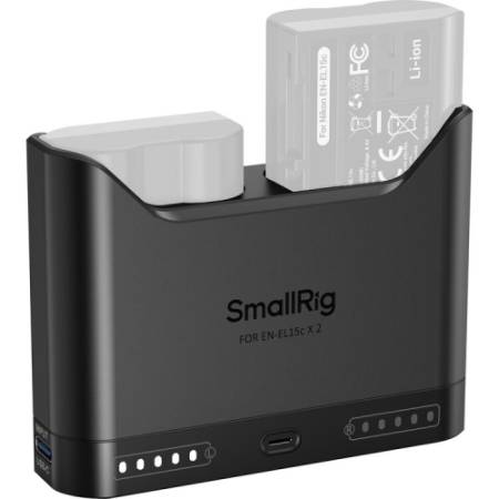 SmallRig 5491 - dwukanałowa ładowarka do akumulatorów Nikon EN-EL15c